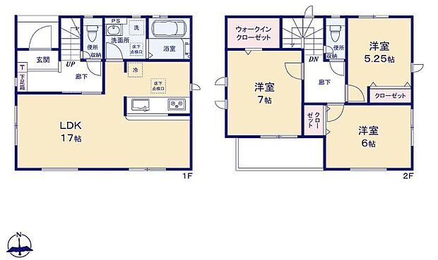(1号棟)、価格2899万5000円、3LDK、土地面積100.84m2、建物面積87.56m2