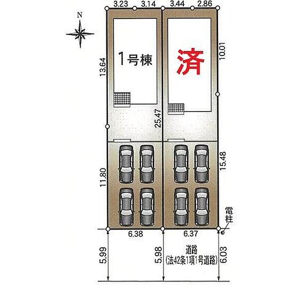 春日井市高蔵寺町北第5 残り1棟
お車4台駐車可能なカースペース有り♪
1号棟 3,390万円
2号棟 ご成約済み