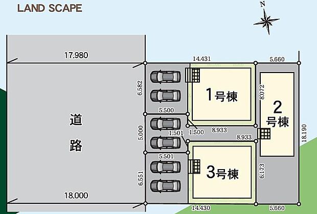 １１月２４日価格変更
東海市富貴ノ台六丁目　全３棟
全棟並列２台駐車可能♪
１号棟　３，１９０万円
２号棟　２，８９０万円
３号棟　３，１９０万円