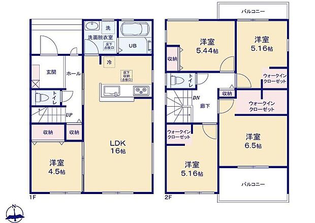 (３号棟)、5LDK、土地面積146.33m2、建物面積106m2