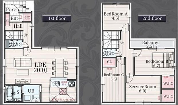 (1号棟)、価格3999万円、3LDK+S、土地面積97.53m2、建物面積101.85m2
