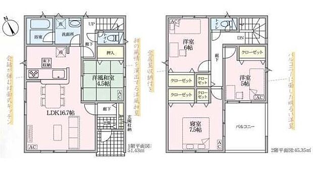 (１号棟)、価格3290万円、4LDK、土地面積120.54m2、建物面積96.78m2