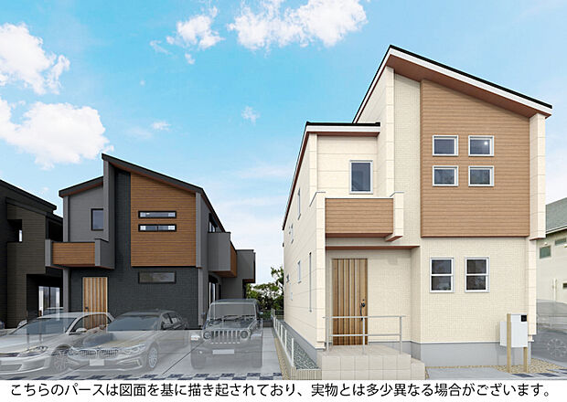 外観完成予想図　3・4号棟　