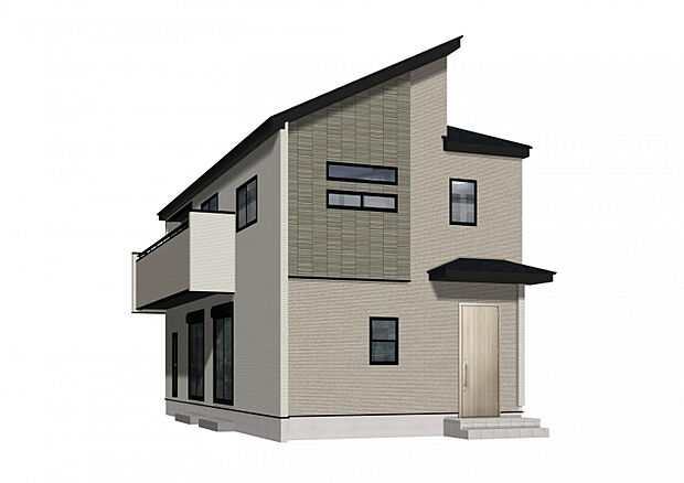 【当日案内OK】（1）号棟　完成予想図　自社物件だからこそ隅々までご案内！