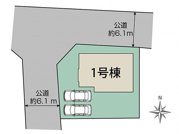 土浦市永国東町2期1棟 区画図