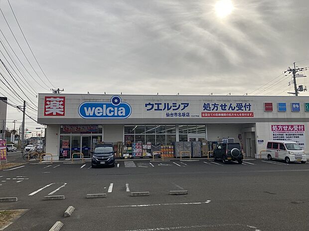 ウエルシア仙台市名坂店（約770m）