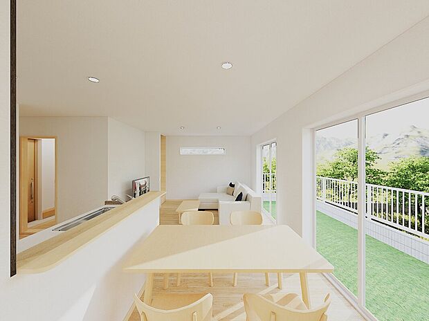 南向きのLDKで日当たり抜群※完成イメージ画像