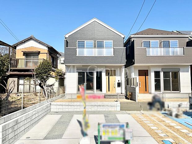 ◆１号棟◆～Exterior～　首都圏で憧れのスローライフ♪緑に囲まれた土地は都会の喧騒を忘れられそう。四季を通じて自然と触れ合えるスポットが周辺には盛りだくさん！住みたくなる家。暮らしたい町。