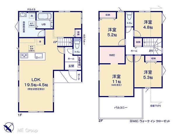 ◆１号棟◆～Floor plan～　図面と異なる場合は現況を優先
