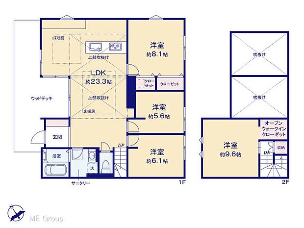 【4LDK】~Floor plan~ 図面と異なる場合は現況を優先