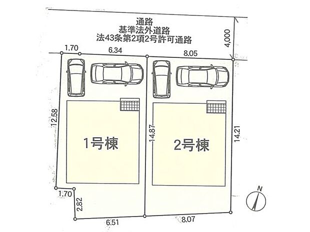 【区画図】～Plot map～　図面と異なる場合は現況を優先