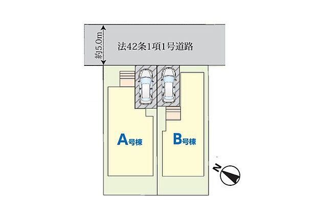 【区画図】～Plot map～　図面と異なる場合は現況を優先