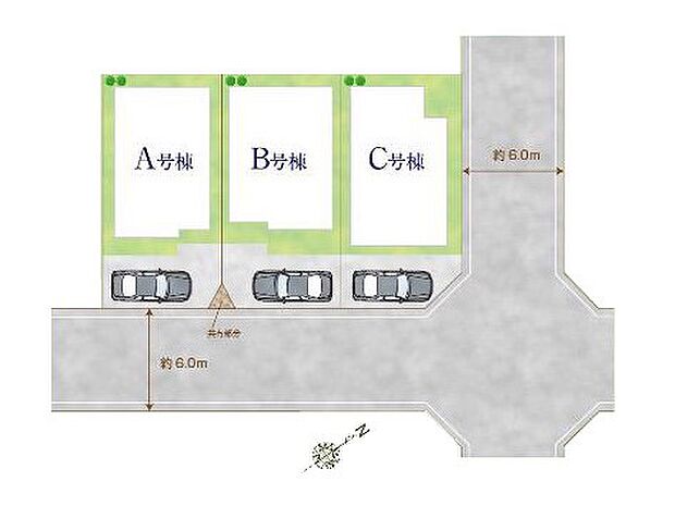 【区画図】～Plot　map～　図面と異なる場合は現況を優先