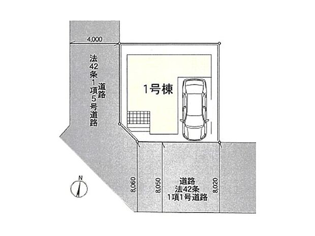【区画図】~Plot map~ 図面と異なる場合は現況を優先致します。