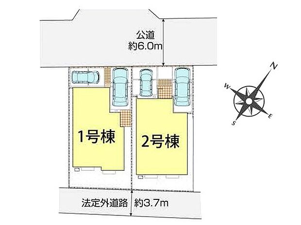 【区画図】~Plot map~ 図面と異なる場合は現況を優先
