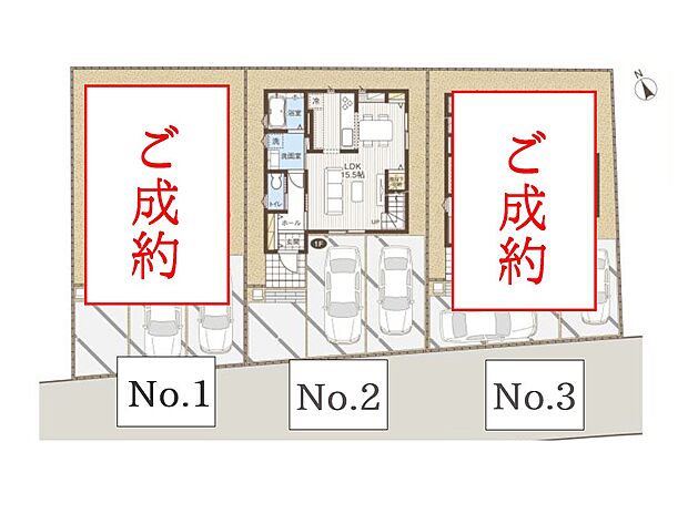 【区画図】~Plot map~ 図面と異なる場合は現況を優先致します。