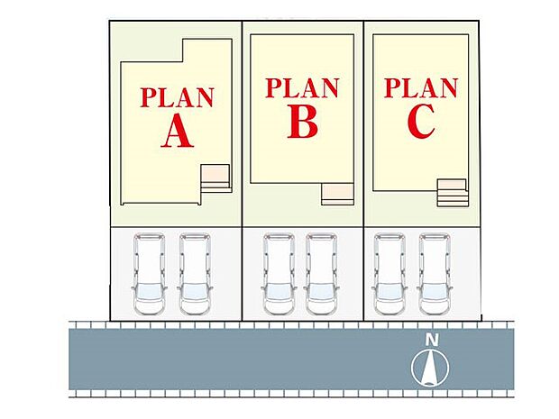 【区画図】～Plot map～　図面と異なる場合は現況を優先