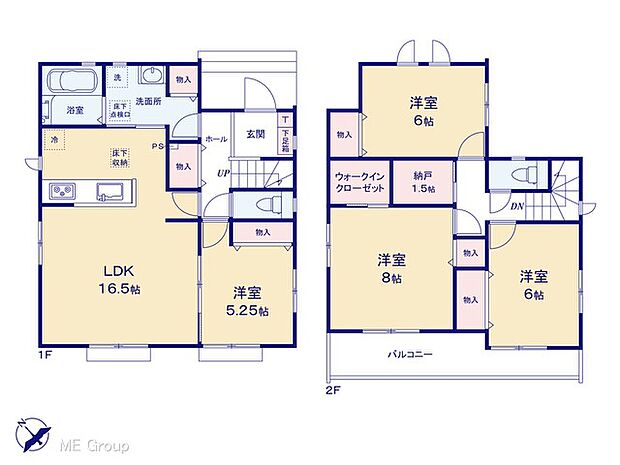 【4LDK】◆A号棟◆~Floor plan~図面と異なる場合は現況を優先