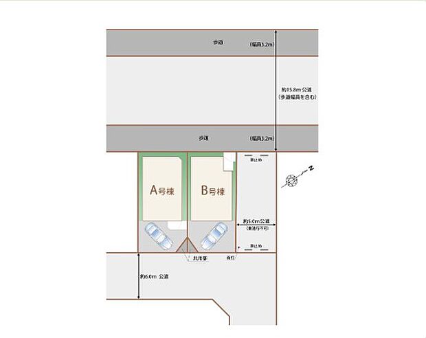【区画図】~Plot map~ 図面と異なる場合は現況を優先