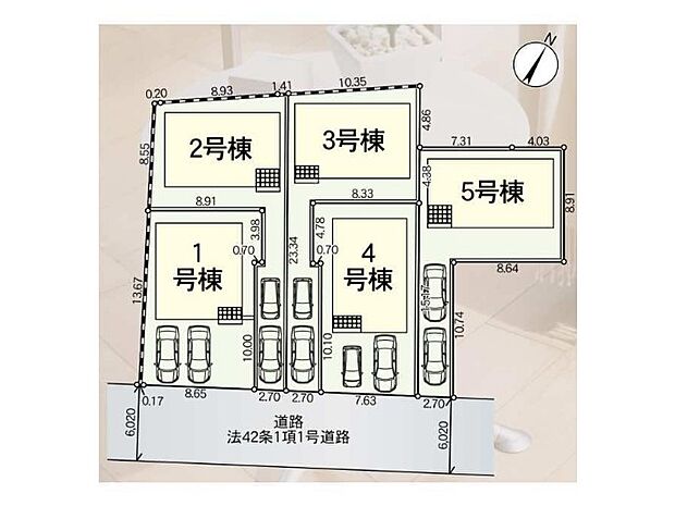 【区画図】~Plot map~図面と異なる場合は現況を優先