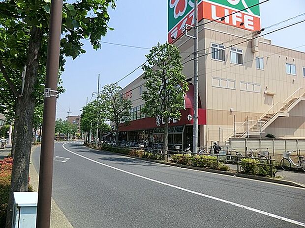 ライフ鹿骨店(約400m)