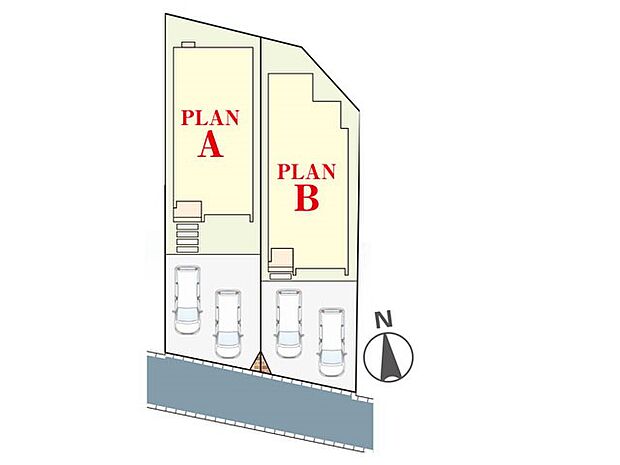 【区画図】～Plot map～　図面と異なる場合は現況を優先