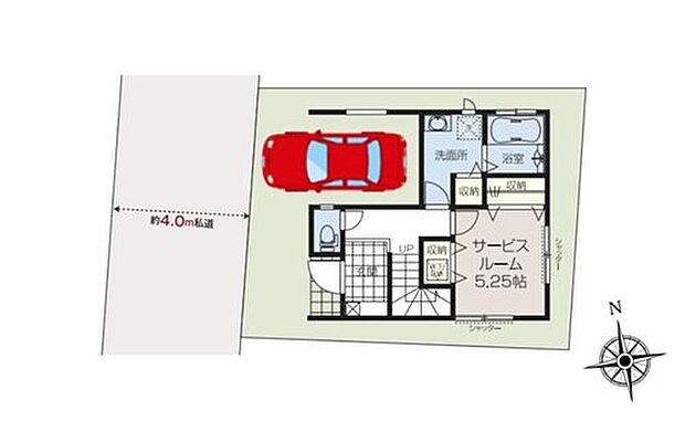 JR[八王子」駅から徒歩14分☆
ビルトインガレージを採用し、大切なお車を風雨から守ります♪
駅から近い立地で駐車スペースが有るのは嬉しいですね！