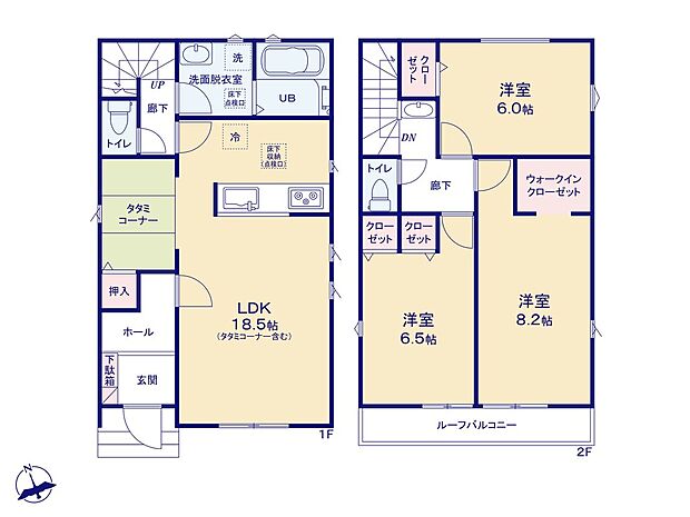 (1号棟)、価格2980万円、3LDK、土地面積135.15m2、建物面積96.05m2