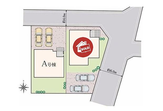 南向きの明るいお住まい☆
並列2台分駐車することのできるカースペース！空いているスペースにはご家族の自転車など置くこともできますね♪