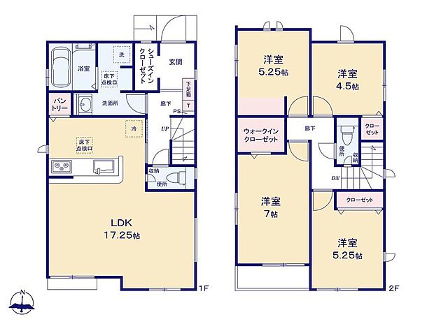 (2号棟)、価格5280万円、4LDK、土地面積108.96m2、建物面積96.88m2