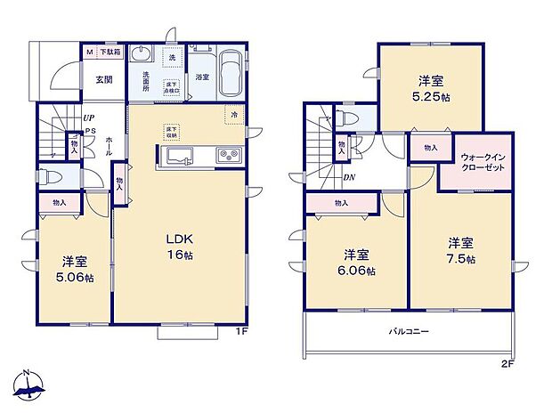 (A号棟)、価格4390万円、4LDK、土地面積112.26m2、建物面積98.12m2
