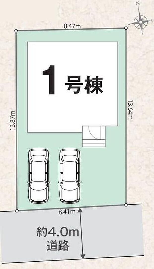 南向きの明るいお住まい☆
2台を並列駐車できるゆとりあるカースペース。
来客時にも便利ですね♪