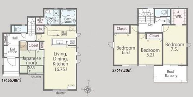(1号棟)、価格5880万円、4LDK、土地面積152.84m2、建物面積102.68m2