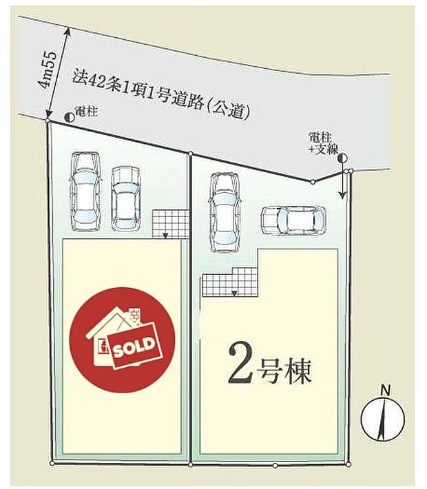 カースペース2台分ございますので、家族分の自転車を駐輪したり、来客用の駐車スペースとしてもお使いいただけます♪
前面道路は住人以外の車の進入も少なく、小さなお子様を持つご家庭にも安心です。
