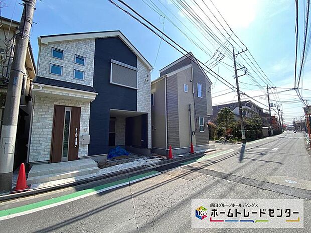 ※1号棟☆街に溶け合う美しい景観を生みだせるシンプルシックでおしゃれな外観と住み心地を考え貫いた設計!「ゆとりある落ち着いた暮らし」を叶えます♪