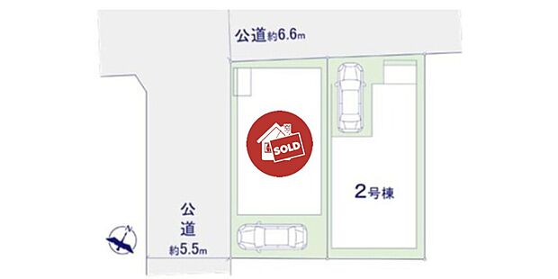 前面道路にゆとりがあるため、駐車も楽々。お子さまの乗り降りも安全で、家族みんなが安心して暮らせる住環境です。
