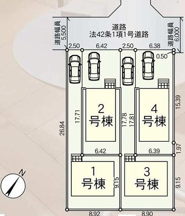 心地よさを追求した4邸の街並誕生。ライフスタイルに合わせてお選び下さい。
駅まで徒歩10分！駅チカなので、毎日余裕をもって通勤・通学出来る立地です♪