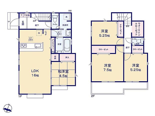 (2号棟)、価格4680万円、4LDK、土地面積116.12m2、建物面積97.29m2