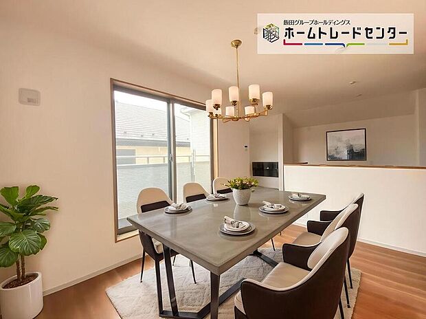 ☆Living　Room☆
家族の食事や団らんのほか、子供を遊ばせたり、友人を招いたりするＬＤＫは住まいの中心。長時間過ごす場所だからこそ、大切にしたい場所♪（家具はCGです）