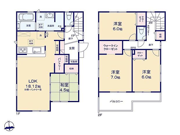(1号棟)、価格3780万円、4LDK、土地面積134.6m2、建物面積100.02m2