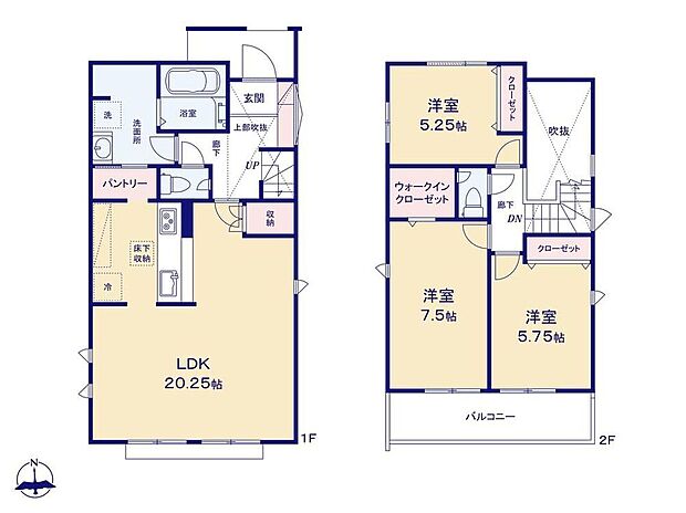 (1号棟)、価格4790万円、3LDK、土地面積132.93m2、建物面積95.21m2 