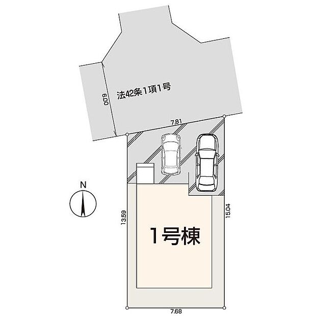 並列2台駐車可能です！
近隣は落ち着いた環境の住宅街♪スーパーや公園近く子育て世帯にもおすすめです◎
