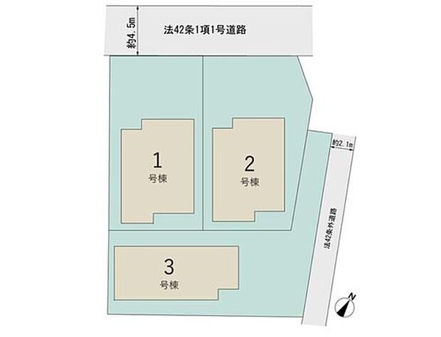 全棟並列2台駐車可能です！
近隣は落ち着いた環境の住宅街♪公園も近く、自然を感じられます◎