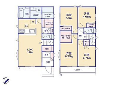 洗面室に設置した「ランドリールーム」は隣接した「WIC」からLDKへと回遊動線となっています☆
洗濯物を干して乾かしたらそのままクローゼットへ♪
スムーズな家事は毎日の快適さへ☆ 