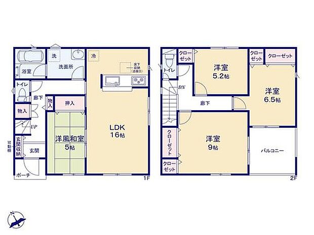 【4LDK】リビングと一体利用ができる洋風和室は、小さなお子様のお世話スペースにもオススメです☆ひろびろとした9帖の主寝室、ベランピング・お子様のプールも楽しめる大きなバルコニーも魅力のお住まいです♪