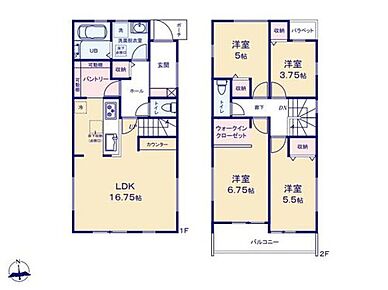家族の会話が自然と増える対面式キッチン＋リビングイン階段採用♪
大容量パントリー！玄関から近く、買い物から帰宅後の導線がスムーズ♪
お子様のリビング学習や奥様の作業場としても便利なＬＤＫのカウンター♪ 