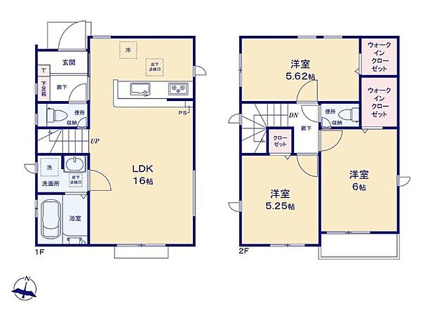 【3LDK】お洋服をたっぷり収納可能な「ウォークインクローゼット」2つ完備♪
広々としたLDKに、自分好みのインテリアでレイアウト。季節ごとに模様替えなども、楽しみの一つとなりそうです。