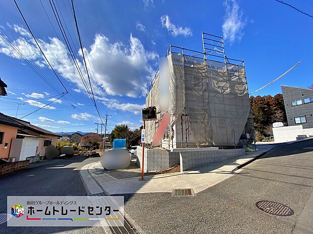【現地外観写真】☆今なら建築中の様子をご覧になることができます!地震に強いオリジナル工法を是非お確かめ下さい♪