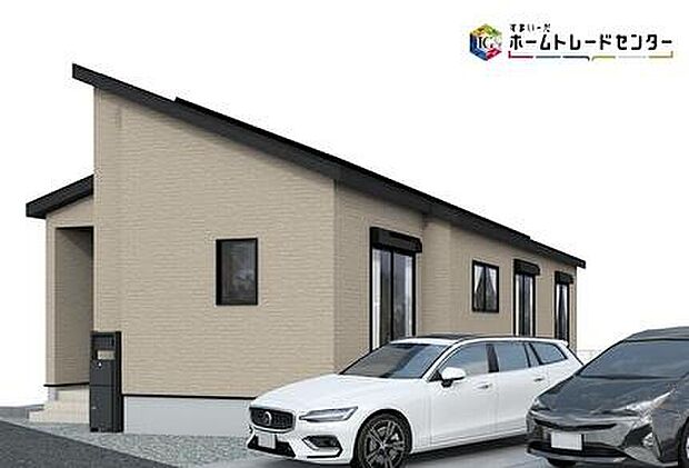 【完成予想図(外観)】【6号棟】
☆洗練されたデザインのお洒落なお住まいです。ゆとりの広さを誇る魅力あふれる邸宅♪