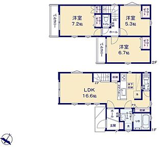 帰宅時・外出時の自然なコミュニケーションを育むリビングイン階段を採用。
仲良し家族の画が浮かびます♪
シャッター付きで防犯面も安心です！ 